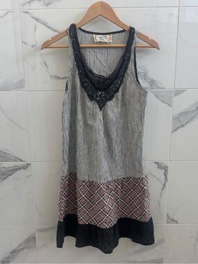 small Y2K 100% cotton patterned dress - storybook originals